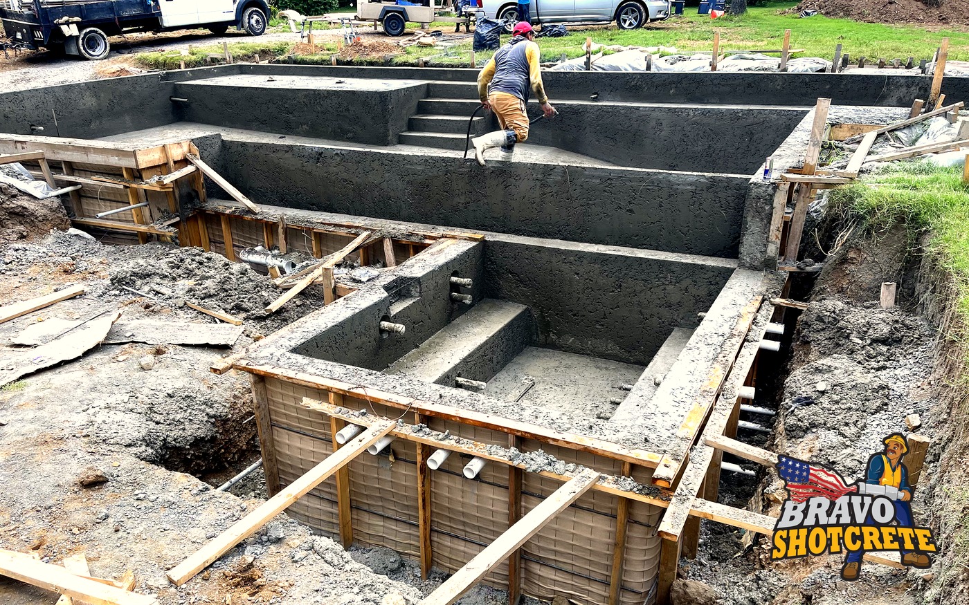 Shotcrete application